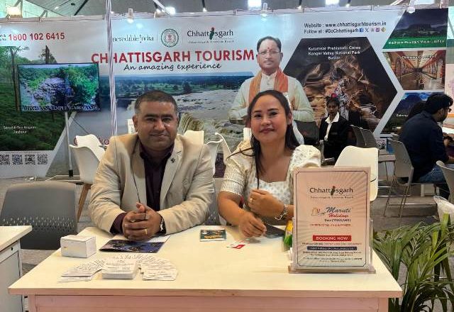 SATTE 2025 : पर्यटन स्थलों को प्रमोट करने छत्तीसगढ़ टूरिज्म बोर्ड ने बनाया विशेष स्टॉल