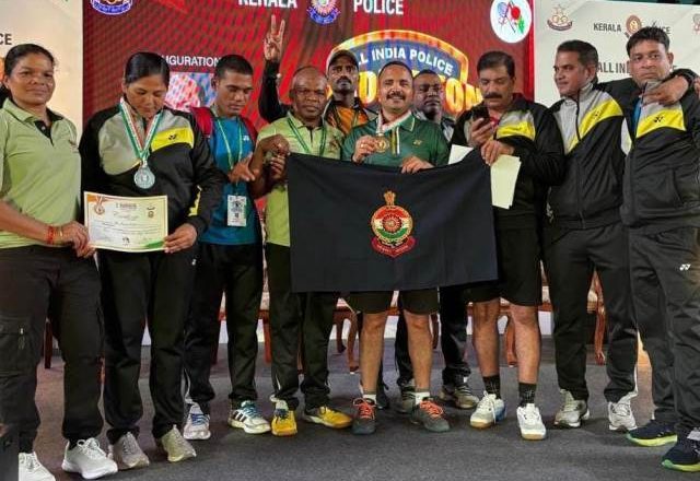 अखिल भारतीय पुलिस बैडमिंटन मिक्सड डबल्स में छत्तीसगढ़ का परचम लहराया: पहली बार जीता गोल्ड