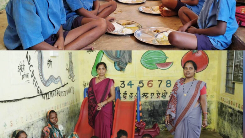 धुएं से मुक्ति और आहार से बच्चो को मिल रही शक्ति, आंगनबाड़ी और स्कूल में गैस चूल्हे से भोजन के साथ बनने लगी है सेहत