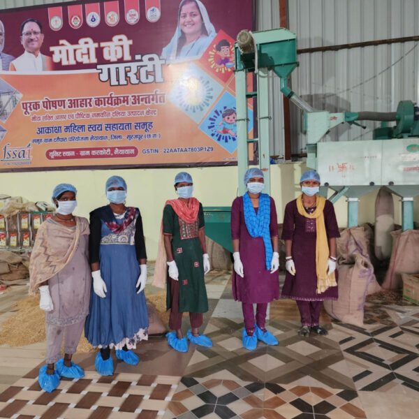 आकांक्षा महिला स्वयं सहायता समूह द्वारा स्थापित पोषण आहार निर्माण से यूनिट मिला रोजगार का अवसर